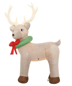 Outdoor Christmas Decorations Home Accents Holiday 11 Ft. Pre-Lit Giant Airblown Inflatable Fuzzy Reindeer -Christmas Tree Decorations Shop home accents holiday christmas inflatables 116907 77 1000