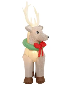 Outdoor Christmas Decorations Home Accents Holiday 11 Ft. Pre-Lit Giant Airblown Inflatable Fuzzy Reindeer -Christmas Tree Decorations Shop home accents holiday christmas inflatables 116907 fa 1000