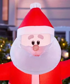 Outdoor Christmas Decorations Home Accents Holiday 3.5 Ft. Inflatable Santa -Christmas Tree Decorations Shop home accents holiday christmas inflatables 117569 a0 1000