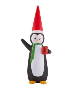 Outdoor Christmas Decorations Home Accents Holiday 11 Ft. Giant-Sized LED Inflatable Penguin