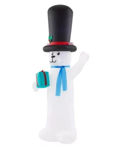 Outdoor Christmas Decorations Home Accents Holiday 9 Ft Giant-Sized LED Polar Bear -Christmas Tree Decorations Shop home accents holiday christmas inflatables 117579 40 1000