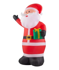 Outdoor Christmas Decorations Home Accents Holiday 6.5 Ft. Inflatable Santa -Christmas Tree Decorations Shop home accents holiday christmas inflatables 117581 40 1000