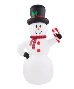 Outdoor Christmas Decorations Home Accents Holiday 6.5 Ft. Inflatable Snowman