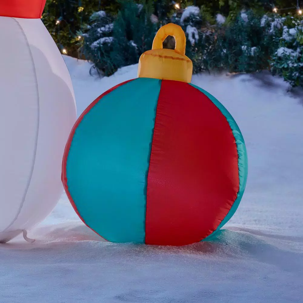 Outdoor Christmas Decorations Home Accents Holiday 6.5 Ft LED Inflatable Snowman And Friends 4 Outdoor Christmas Decorations Home Accents Holiday 6.5 Ft LED Inflatable Snowman And Friends - Image 4