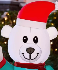 Outdoor Christmas Decorations Home Accents Holiday 6.5 Ft LED Inflatable Snowman And Friends 9 Outdoor Christmas Decorations Home Accents Holiday 6.5 Ft LED Inflatable Snowman And Friends -Christmas Tree Decorations Shop home accents holiday christmas inflatables 117597 77 1000