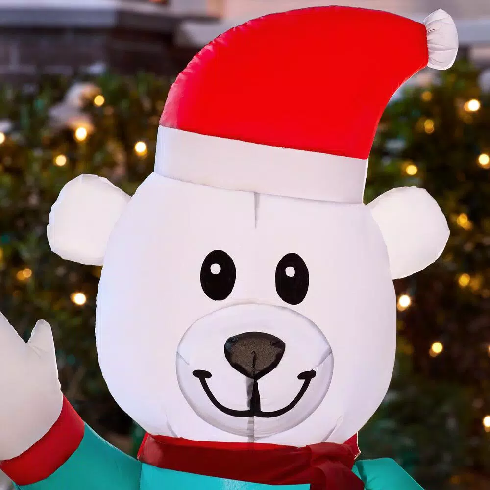 Outdoor Christmas Decorations Home Accents Holiday 6.5 Ft LED Inflatable Snowman And Friends 5 Outdoor Christmas Decorations Home Accents Holiday 6.5 Ft LED Inflatable Snowman And Friends - Image 5