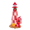 Outdoor Christmas Decorations Home Accents Holiday 7.5 Ft. Inflatable Lighthouse Scene