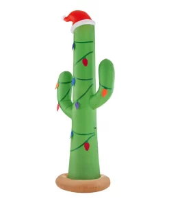 Outdoor Christmas Decorations Home Accents Holiday 12 Ft. Giant-Sized Inflatable Christmas Cactus -Christmas Tree Decorations Shop home accents holiday christmas inflatables 118011 40 1000