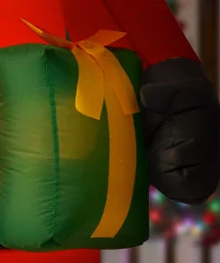 Outdoor Christmas Decorations Home Accents Holiday 6.5 Ft. LED Outdoor Inflatable Black Santa -Christmas Tree Decorations Shop home accents holiday christmas inflatables 118093 1d 1000