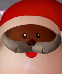 Outdoor Christmas Decorations Home Accents Holiday 6.5 Ft. LED Outdoor Inflatable Black Santa -Christmas Tree Decorations Shop home accents holiday christmas inflatables 118093 a0 1000