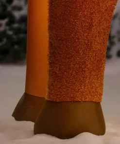 Outdoor Christmas Decorations Home Accents Holiday 10.5 Ft. Pre-Lit LED Giant-Sized Inflatable Fuzzy Standing Reindeer -Christmas Tree Decorations Shop home accents holiday christmas inflatables 118723 1d 1000