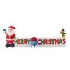Outdoor Christmas Decorations Home Accents Holiday 12 Ft Giant-Sized LEF Inflatable Merry Christmas Sign Scene