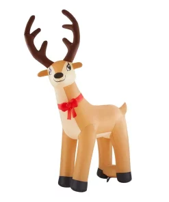 Outdoor Christmas Decorations Home Accents Holiday 11 Ft. Giant Inflatable Reindeer With LED Lights -Christmas Tree Decorations Shop home accents holiday christmas inflatables 118763 40 1000