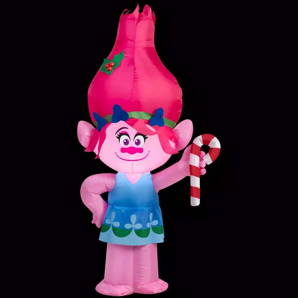 Outdoor Christmas Decorations Home Accents Holiday 21.65 In. W X 12.99 In. D X 42.13 In. H Lighted Inflatable Poppy With Candy Cane 5 Outdoor Christmas Decorations Home Accents Holiday 21.65 In. W X 12.99 In. D X 42.13 In. H Lighted Inflatable Poppy With Candy Cane - Image 5