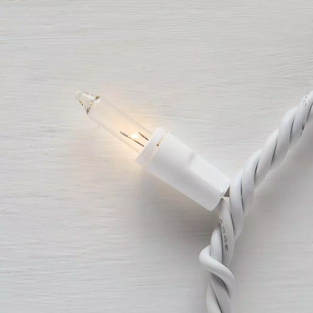 Christmas Lights Home Accents Holiday 150-Light Clear String-to-String White Wire Light Set 2 Christmas Lights Home Accents Holiday 150-Light Clear String-to-String White Wire Light Set - Image 2