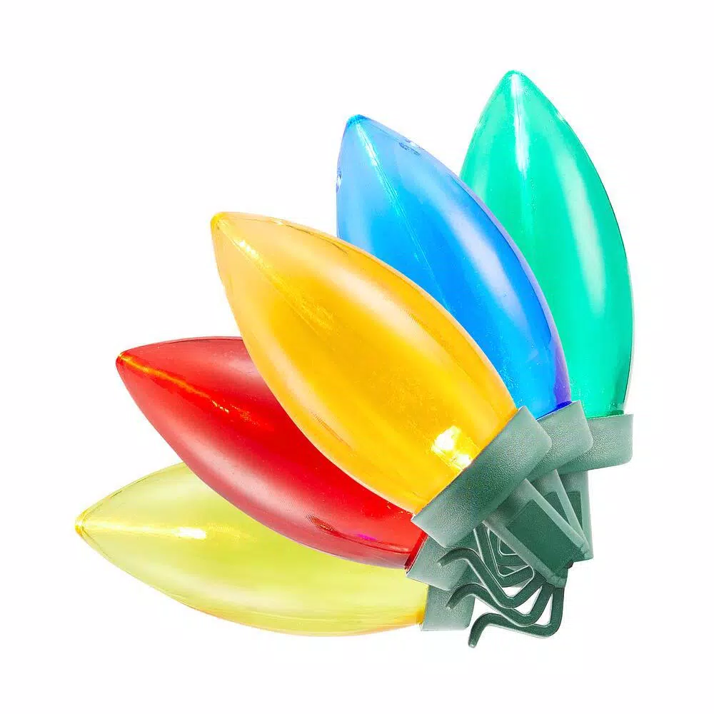 Christmas Lights Home Accents Holiday 100-Light LED Smooth C9 Multi-Spool Super Bright 1 Christmas Lights Home Accents Holiday 100-Light LED Smooth C9 Multi-Spool Super Bright