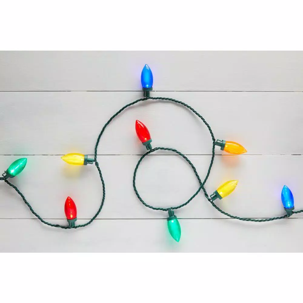 Christmas Lights Home Accents Holiday 100-Light LED Smooth C9 Multi-Spool Super Bright 2 Christmas Lights Home Accents Holiday 100-Light LED Smooth C9 Multi-Spool Super Bright - Image 2