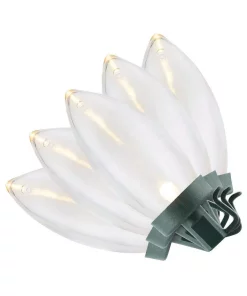 Christmas Lights Home Accents Holiday 100-Light LED Smooth C9 Warm White Spool Super Bright