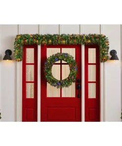 Christmas Greenery Home Accents Holiday 32 In. Norwood Fir Artificial Wreath With Multi-LED Light 8 Christmas Greenery Home Accents Holiday 32 In. Norwood Fir Artificial Wreath With Multi-LED Light -Christmas Tree Decorations Shop home accents holiday christmas wreaths nf 315 32w b1 40 1000