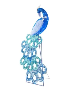 Outdoor Christmas Decorations Home Accents Holiday 70 In 120-Light LED Blue Peacocl -Christmas Tree Decorations Shop home accents holiday christmas yard decorations ty005 2011 40 1000