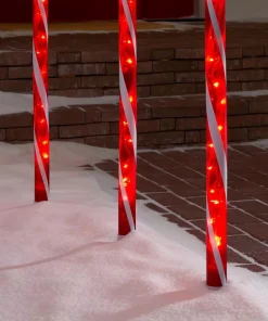 Outdoor Christmas Decorations Home Accents Holiday 4 Ft. Lighted Candy Cane (3-Pack) -Christmas Tree Decorations Shop home accents holiday christmas yard decorations ty086 2018 1d 1000