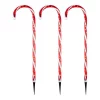 Outdoor Christmas Decorations Home Accents Holiday 4 Ft. Lighted Candy Cane (3-Pack)