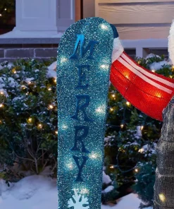 Outdoor Christmas Decorations Home Accents Holiday 4 Ft Yuletide Lane LED Santa With Snowboard 9 Outdoor Christmas Decorations Home Accents Holiday 4 Ft Yuletide Lane LED Santa With Snowboard -Christmas Tree Decorations Shop home accents holiday christmas yard decorations ty147 2014 2 1d 1000