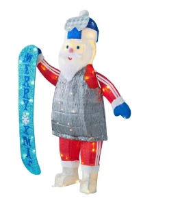 Outdoor Christmas Decorations Home Accents Holiday 4 Ft Yuletide Lane LED Santa With Snowboard 7 Outdoor Christmas Decorations Home Accents Holiday 4 Ft Yuletide Lane LED Santa With Snowboard -Christmas Tree Decorations Shop home accents holiday christmas yard decorations ty147 2014 2 40 1000