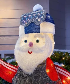 Outdoor Christmas Decorations Home Accents Holiday 4 Ft Yuletide Lane LED Santa With Snowboard 8 Outdoor Christmas Decorations Home Accents Holiday 4 Ft Yuletide Lane LED Santa With Snowboard -Christmas Tree Decorations Shop home accents holiday christmas yard decorations ty147 2014 2 a0 1000