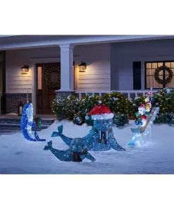 Outdoor Christmas Decorations Home Accents Holiday 4 Ft LED Penguin And Skating Snowman -Christmas Tree Decorations Shop home accents holiday christmas yard decorations ty151 2011 4 40 1000