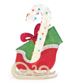 Outdoor Christmas Decorations Home Accents Holiday 61 In Cool White 120-Light LED Sleigh With Presents -Christmas Tree Decorations Shop home accents holiday christmas yard decorations ty183 1914 1 66 1000