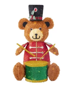 Outdoor Christmas Decorations Home Accents Holiday 3 Ft Yuletide Lane LED Teddy Bear
