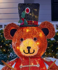 Outdoor Christmas Decorations Home Accents Holiday 3 Ft Yuletide Lane LED Teddy Bear -Christmas Tree Decorations Shop home accents holiday christmas yard decorations ty216 2014 a0 1000