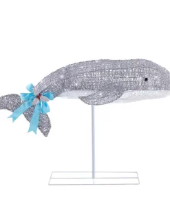 Outdoor Christmas Decorations Home Accents Holiday 3.5 Ft LED Dolphin