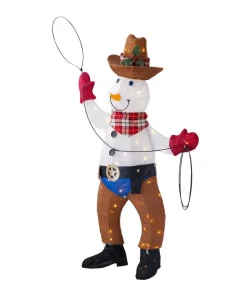 Outdoor Christmas Decorations Home Accents Holiday 4 Ft LED Cowboy Snowman -Christmas Tree Decorations Shop home accents holiday christmas yard decorations ty310 2014 40 1000