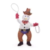 Outdoor Christmas Decorations Home Accents Holiday 4 Ft LED Cowboy Snowman