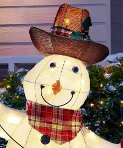 Outdoor Christmas Decorations Home Accents Holiday 4 Ft LED Cowboy Snowman -Christmas Tree Decorations Shop home accents holiday christmas yard decorations ty310 2014 a0 1000