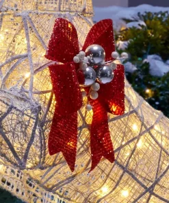 Outdoor Christmas Decorations Home Accents Holiday 84 In. Warm White 240-Light LED White Jumping Deer -Christmas Tree Decorations Shop home accents holiday christmas yard decorations ty401 1811 3 1d 1000