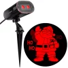 Christmas Lights LightShow Red Projection Strobing Santa Light Stake