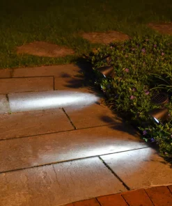 Christmas Lights LUMABASE Solar Powered Black Spotlights (Set Of 2) 6 Christmas Lights LUMABASE Solar Powered Black Spotlights (Set Of 2) -Christmas Tree Decorations Shop lumabase christmas light projectors 94402 4f 1000