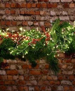 Christmas Lights LUMABASE 5 Ft. 100-Light LED White Firecracker String Lights With Silver Cord (2-Pack) 13 Christmas Lights LUMABASE 5 Ft. 100-Light LED White Firecracker String Lights With Silver Cord (2-Pack) -Christmas Tree Decorations Shop lumabase christmas novelty lights 65002 44 1000