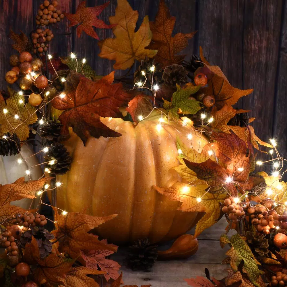 Christmas Lights LUMABASE 5 Ft. 100-Light LED White Firecracker String Lights With Silver Cord (2-Pack) 3 Christmas Lights LUMABASE 5 Ft. 100-Light LED White Firecracker String Lights With Silver Cord (2-Pack) - Image 3