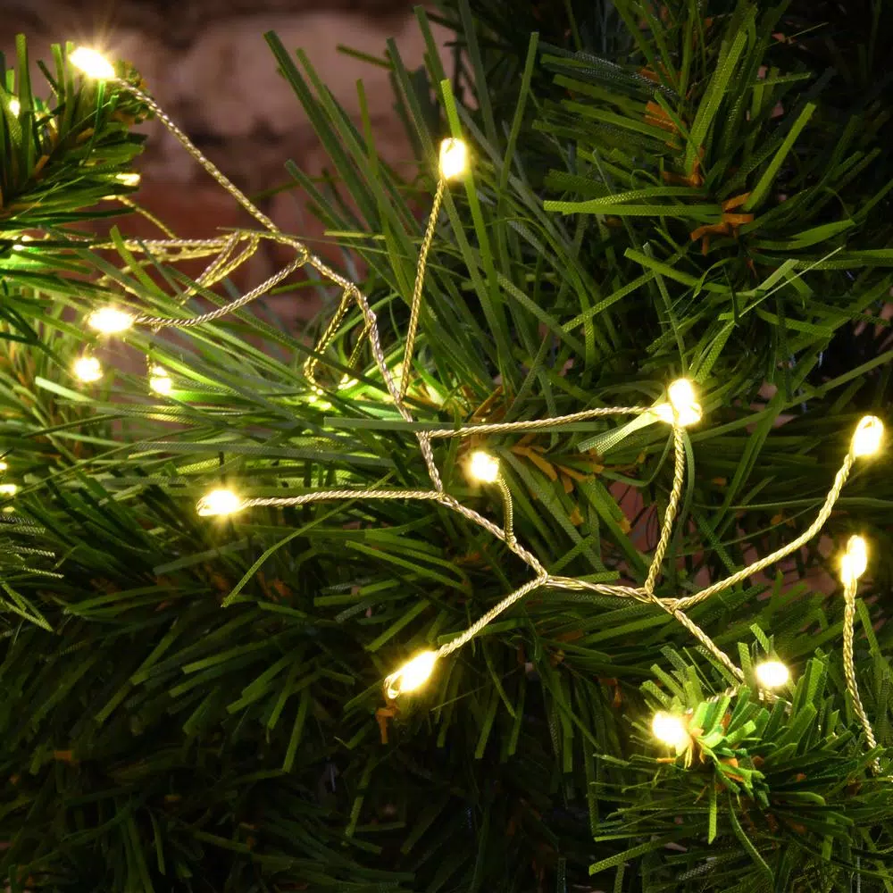 Christmas Lights LUMABASE 5 Ft. 100-Light LED White Firecracker String Lights With Silver Cord (2-Pack) 7 Christmas Lights LUMABASE 5 Ft. 100-Light LED White Firecracker String Lights With Silver Cord (2-Pack) - Image 7