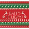 Outdoor Christmas Decorations My Door Decor 7 Ft. X 8 Ft. Ugly Christmas Sweater Happy Holidays-Christmas Garage Door Decor Mural For Single Car Garage