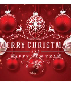 Outdoor Christmas Decorations My Door Decor 7 Ft. X 8 Ft. Red Ornaments-Christmas Garage Door Decor Mural For Single Car Garage