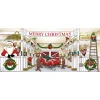 Outdoor Christmas Decorations My Door Decor 7 Ft. X 16 Ft. Huge Santa’s Reindeer Barn Christmas Garage Door Decor Mural For Double Car Garage