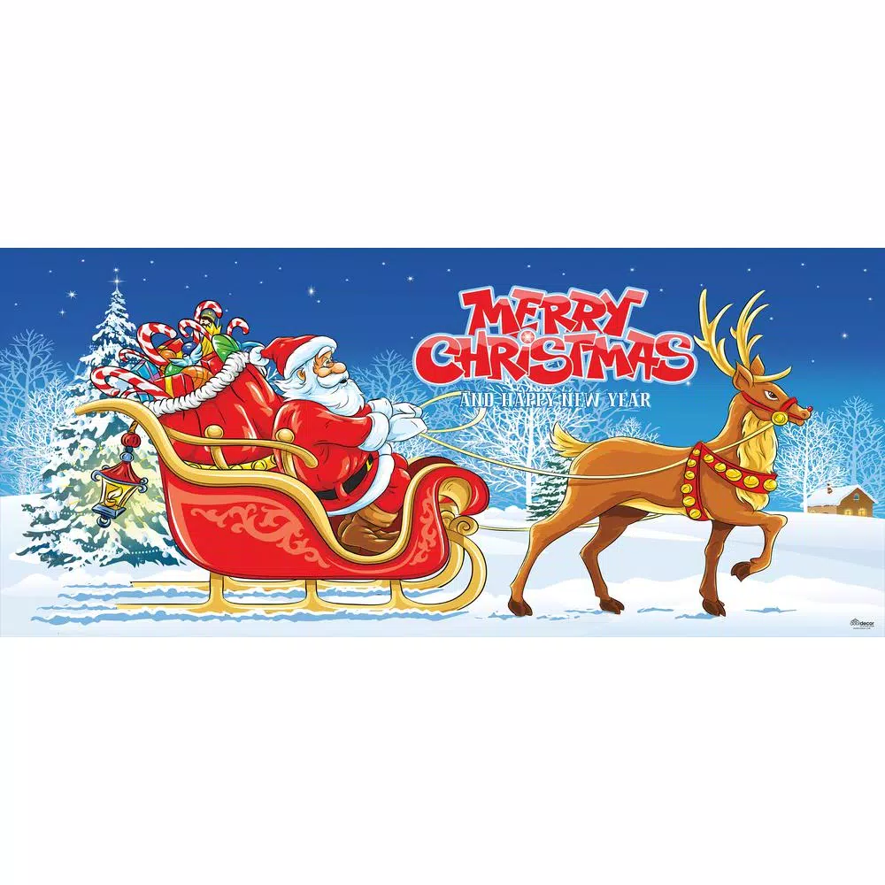 Outdoor Christmas Decorations My Door Decor 7 Ft. X 16 Ft. Santa’s Sleigh Ride-Christmas Garage Door Decor Mural For Double Car Garage 1 Outdoor Christmas Decorations My Door Decor 7 Ft. X 16 Ft. Santa’s Sleigh Ride-Christmas Garage Door Decor Mural For Double Car Garage