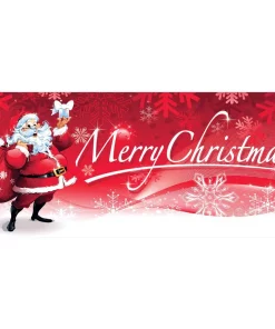 Outdoor Christmas Decorations My Door Decor 7 Ft. X 16 Ft. Santa’s Merry Christmas Garage Door Decor Mural For Double Car Garage