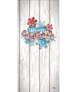 Outdoor Christmas Decorations My Door Decor 7 Ft. X 8 Ft. O’Holy Night Holiday Garage Door Decor Mural For Single Car Garage