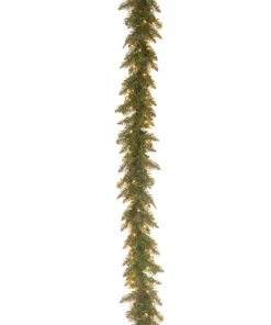 Christmas Greenery National Tree Company 9 Ft. Pre-Lit Dunhill Fir Garland With Clear Lights -Christmas Tree Decorations Shop national tree company christmas garland du 9alo 1 c3 1000